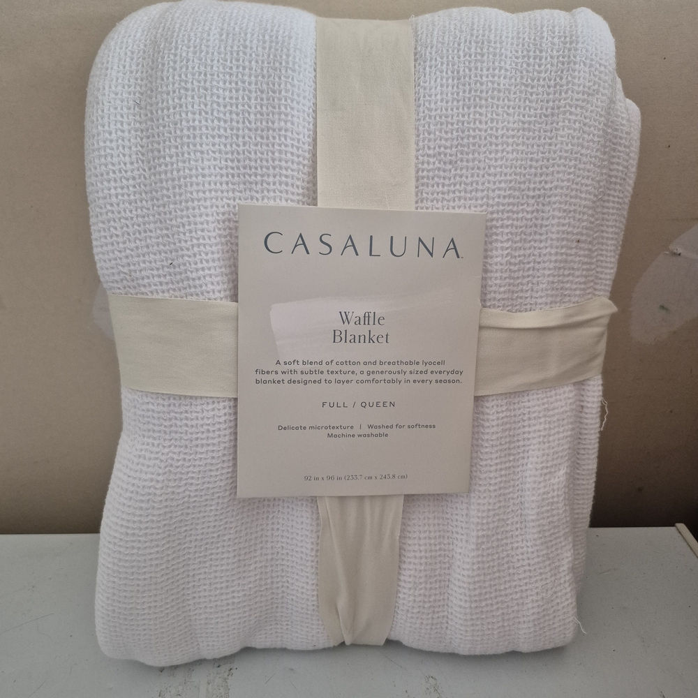 Casaluna Cream Waffle Blanket
